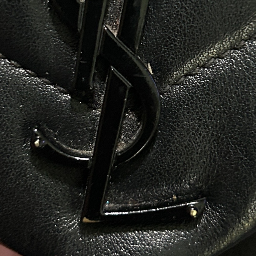 Saint Laurent Black Small Loulou Chevron Shoulder Bag Authentic - Picture 12 of 12